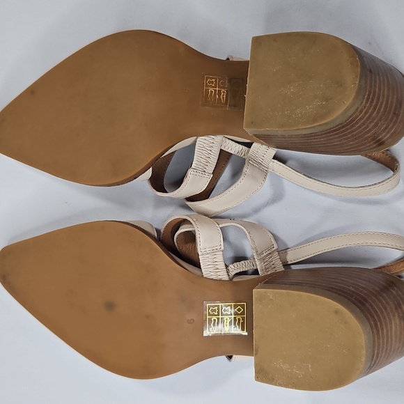 Jeffrey Campbell Ankle Slingback Mule Ivory Mule Size 6 - Picture 10 of 11